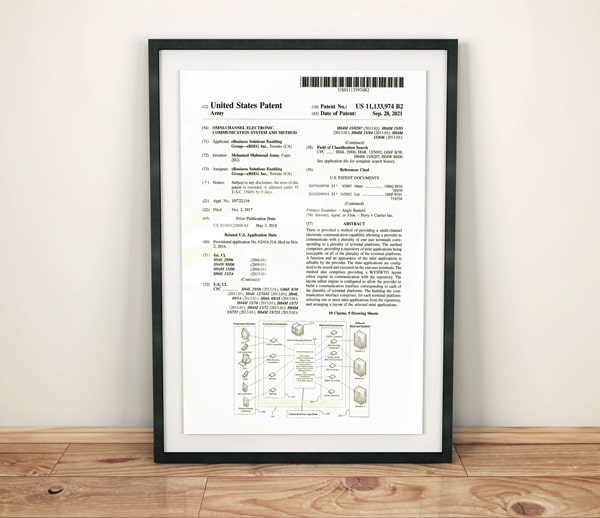 eBSEG Patent form US Patent and Trademark Office